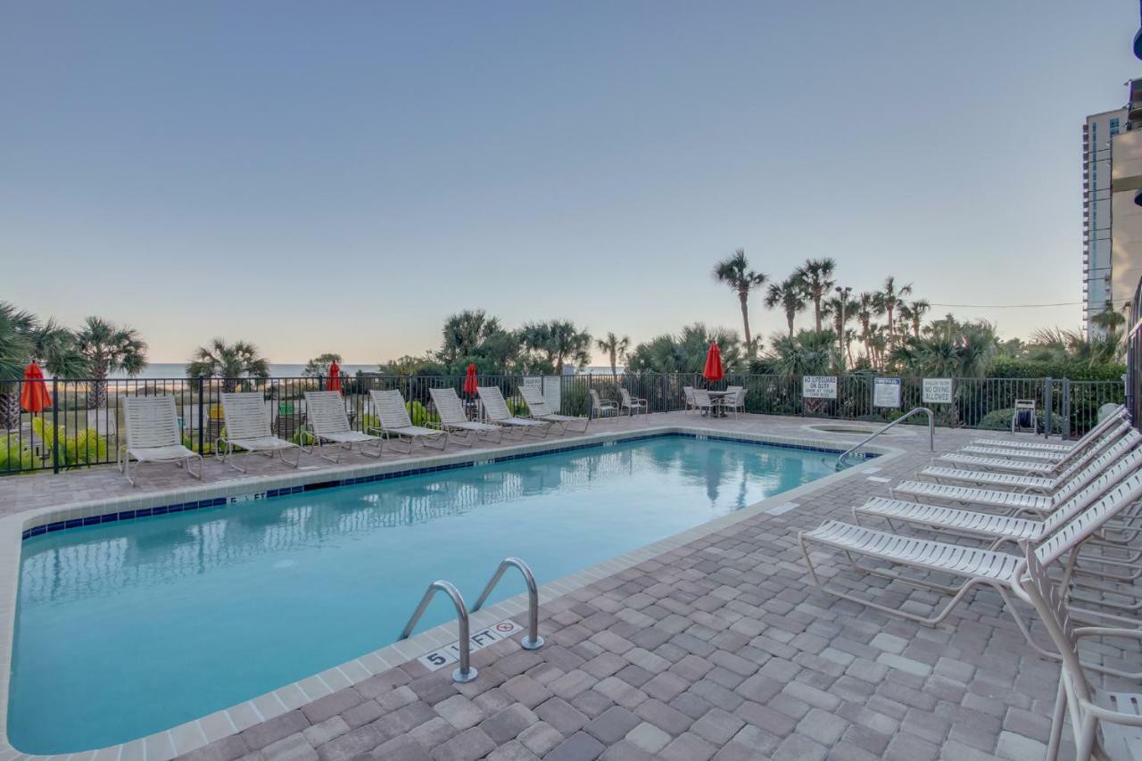 Oceanfront Condo W Balcony King Bed Meridian Plaza Myrtle Beach Bagian luar foto