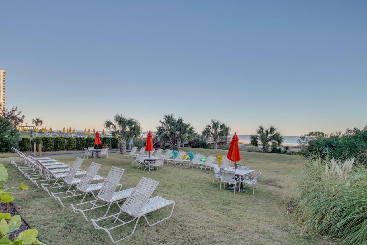 Oceanfront Condo W Balcony King Bed Meridian Plaza Myrtle Beach Bagian luar foto