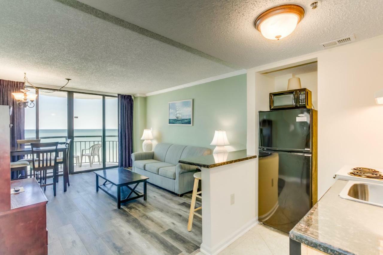 Oceanfront Condo W Balcony King Bed Meridian Plaza Myrtle Beach Bagian luar foto