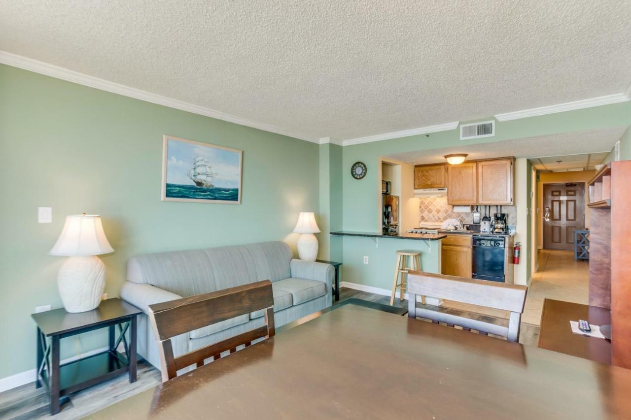 Oceanfront Condo W Balcony King Bed Meridian Plaza Myrtle Beach Bagian luar foto